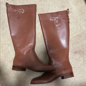 Talbots Brown Leather Knee-High Boots